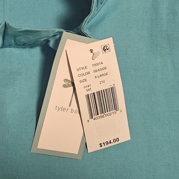 NWT Tyler Boe Linen Blend Stella Dress: Color- Seaside: Size- XL - Picture 14 of 14